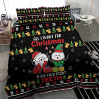 All I Want For Christmas Is My Two Front Teeth Bedding Set DT04 - Wonder Print Shop