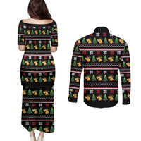All I Want For Christmas Is My Two Front Teeth Couples Matching Puletasi and Long Sleeve Button Shirt DT04 - Wonder Print Shop