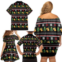 All I Want For Christmas Is My Two Front Teeth Family Matching Off Shoulder Short Dress and Hawaiian Shirt DT04 - Wonder Print Shop