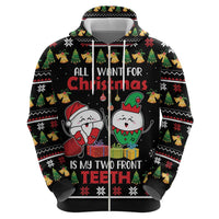 All I Want For Christmas Is My Two Front Teeth Hoodie DT04 - Wonder Print Shop