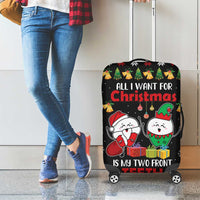 All I Want For Christmas Is My Two Front Teeth Luggage Cover DT04 - Wonder Print Shop