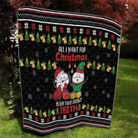 All I Want For Christmas Is My Two Front Teeth Quilt DT04 - Wonder Print Shop