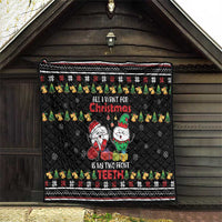 All I Want For Christmas Is My Two Front Teeth Quilt DT04 - Wonder Print Shop