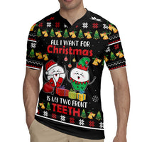 All I Want For Christmas Is My Two Front Teeth Rugby Jersey DT04 - Wonder Print Shop