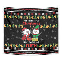 All I Want For Christmas Is My Two Front Teeth Tapestry DT04 - Wonder Print Shop