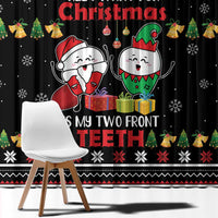 All I Want For Christmas Is My Two Front Teeth Window Curtain DT04 - Wonder Print Shop