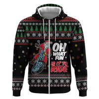 Santa And Motor Hoodie Santa Claus And Joy On A Motorcycle DT04 - Wonder Print Shop