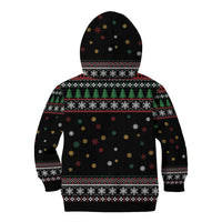 Santa And Motor Kid Hoodie Santa Claus And Joy On A Motorcycle DT04 - Wonder Print Shop