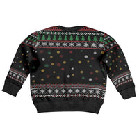 Santa And Motor Kid Ugly Christmas Sweater Santa Claus And Joy On A Motorcycle DT04 - Wonder Print Shop