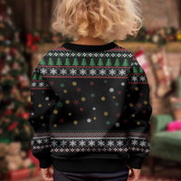 Santa And Motor Kid Ugly Christmas Sweater Santa Claus And Joy On A Motorcycle DT04 - Wonder Print Shop