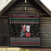 Santa And Motor Quilt Santa Claus And Joy On A Motorcycle DT04 - Wonder Print Shop