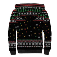 Santa And Motor Sherpa Hoodie Santa Claus And Joy On A Motorcycle DT04 - Wonder Print Shop