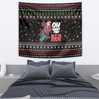 Santa And Motor Tapestry Santa Claus And Joy On A Motorcycle DT04 - Wonder Print Shop