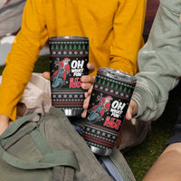 Santa And Motor Tumbler Cup Santa Claus And Joy On A Motorcycle DT04 - Wonder Print Shop