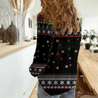 Santa And Motor Women Casual Shirt Santa Claus And Joy On A Motorcycle DT04 - Wonder Print Shop