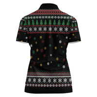 Santa And Motor Women Polo Shirt Santa Claus And Joy On A Motorcycle DT04 - Wonder Print Shop