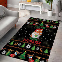 Merry Christmas Hamster Be Jolly Area Rug DT04 - Wonder Print Shop