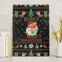 Merry Christmas Hamster Be Jolly Canvas Wall Art DT04 - Wonder Print Shop