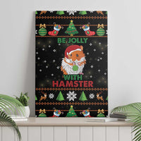 Merry Christmas Hamster Be Jolly Canvas Wall Art DT04 - Wonder Print Shop