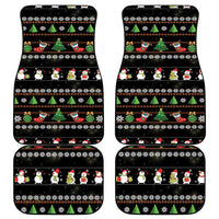 Merry Christmas Hamster Be Jolly Car Mats DT04 - Wonder Print Shop