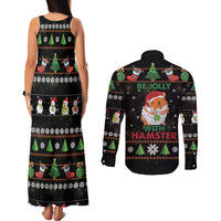 Merry Christmas Hamster Be Jolly Couples Matching Tank Maxi Dress and Long Sleeve Button Shirt DT04 - Wonder Print Shop