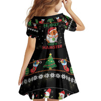 Merry Christmas Hamster Be Jolly Family Matching Short Sleeve Bodycon Dress and Hawaiian Shirt DT04 - Wonder Print Shop