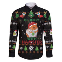 Merry Christmas Hamster Be Jolly Family Matching Short Sleeve Bodycon Dress and Hawaiian Shirt DT04 - Wonder Print Shop