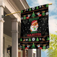 Merry Christmas Hamster Be Jolly Garden Flag DT04 - Wonder Print Shop