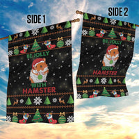 Merry Christmas Hamster Be Jolly Garden Flag DT04 - Wonder Print Shop