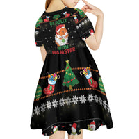 Merry Christmas Hamster Be Jolly Kid Short Sleeve Dress DT04 - Wonder Print Shop
