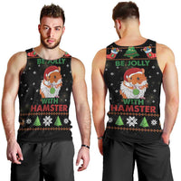 Merry Christmas Hamster Be Jolly Men Tank Top DT04 - Wonder Print Shop