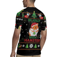 Merry Christmas Hamster Be Jolly Rugby Jersey DT04 - Wonder Print Shop