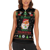 Merry Christmas Hamster Be Jolly Women Sleeveless Polo Shirt DT04 - Wonder Print Shop