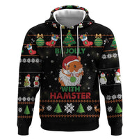 Merry Christmas Hamster Be Jolly Zip Hoodie DT04 - Wonder Print Shop