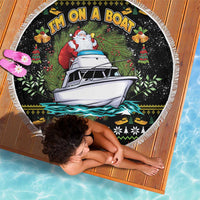 Santa On A Boat Beach Blanket Christmas Gifts DT04 - Wonder Print Shop