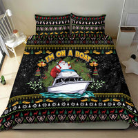 Santa On A Boat Bedding Set Christmas Gifts DT04 - Wonder Print Shop