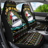 Santa On A Boat Car Seat Cover Christmas Gifts DT04 - Wonder Print Shop