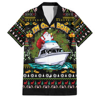 Santa On A Boat Family Matching Off The Shoulder Long Sleeve Dress and Hawaiian Shirt Christmas Gifts DT04 - Wonder Print Shop