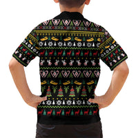 Santa On A Boat Family Matching Short Sleeve Bodycon Dress and Hawaiian Shirt Christmas Gifts DT04 - Wonder Print Shop