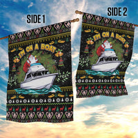 Santa On A Boat Garden Flag Christmas Gifts DT04 - Wonder Print Shop