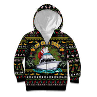 Santa On A Boat Kid Hoodie Christmas Gifts DT04 - Wonder Print Shop
