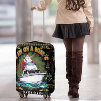 Santa On A Boat Luggage Cover Christmas Gifts DT04 - Wonder Print Shop