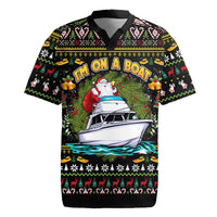 Santa On A Boat Rugby Jersey Christmas Gifts DT04 - Wonder Print Shop