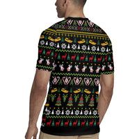 Santa On A Boat Rugby Jersey Christmas Gifts DT04 - Wonder Print Shop
