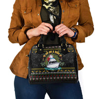 Santa On A Boat Shoulder Handbag Christmas Gifts