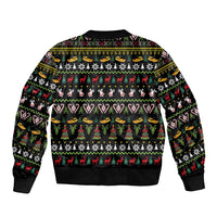 Santa On A Boat Sleeve Zip Bomber Jacket Christmas Gifts DT04 - Wonder Print Shop