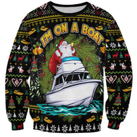 Santa On A Boat Sweatshirt Christmas Gifts DT04 - Wonder Print Shop
