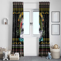 Santa On A Boat Window Curtain Christmas Gifts DT04 - Wonder Print Shop