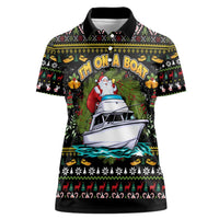 Santa On A Boat Women Polo Shirt Christmas Gifts DT04 - Wonder Print Shop