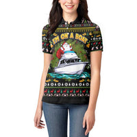 Santa On A Boat Women Polo Shirt Christmas Gifts DT04 - Wonder Print Shop
